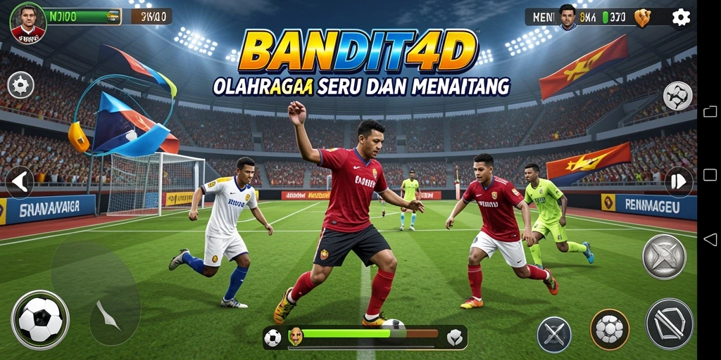 Gameplay BANDIT4D yang menampilkan aksi olahraga yang mendebarkan.