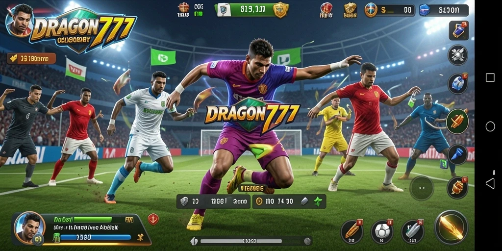 Cuplikan gameplay DRAGON777 yang menampilkan aksi olahraga seru.