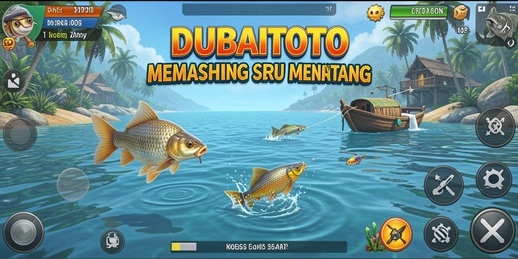 Tampilan gameplay DUBAITOTO yang menarik saat memancing.