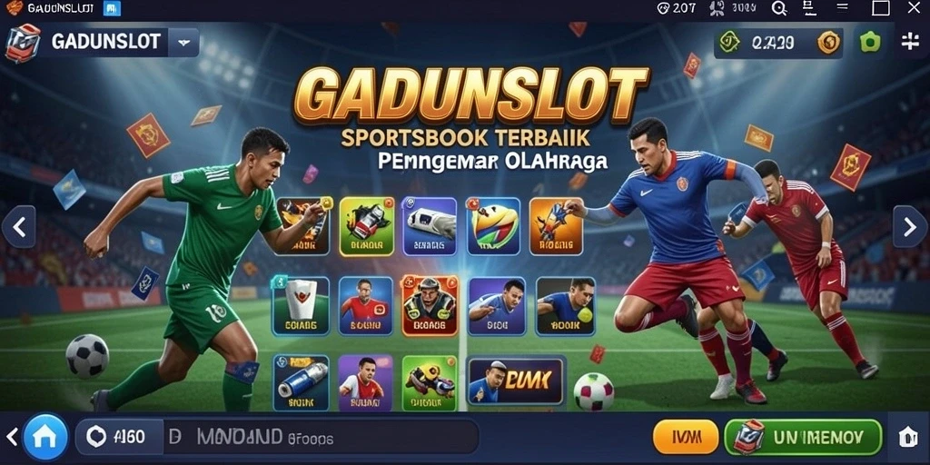 Screenshot GADUNSLOT menunjukkan antarmuka taruhan olahraga yang menarik dan informatif.