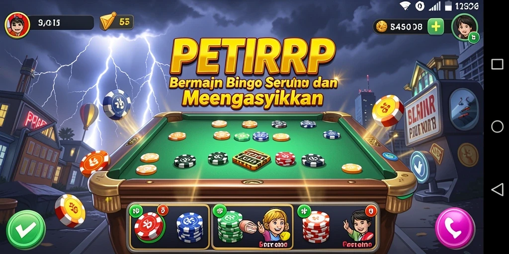 Screenshot utama PETIRRP menampilkan gameplay Bingo yang seru dan interaktif.